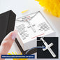 To My Son Cross Necklace from Mom or Dad, Christian Gift