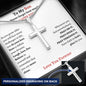 To My Son Cross Necklace from Mom or Dad, Christian Gift
