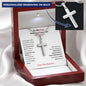 To My Son Cross Necklace from Mom or Dad, Christian Gift