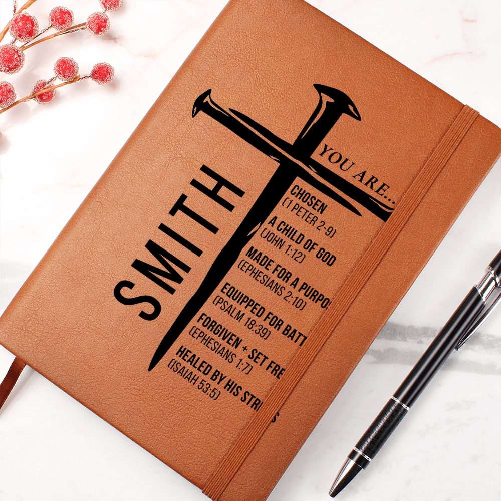 Personalized Christian Journal for Men, Bible Journal Notebook, Religious Gift, First Communion Gifts, Pastor Gifts, Retirement, Birthday Gifts