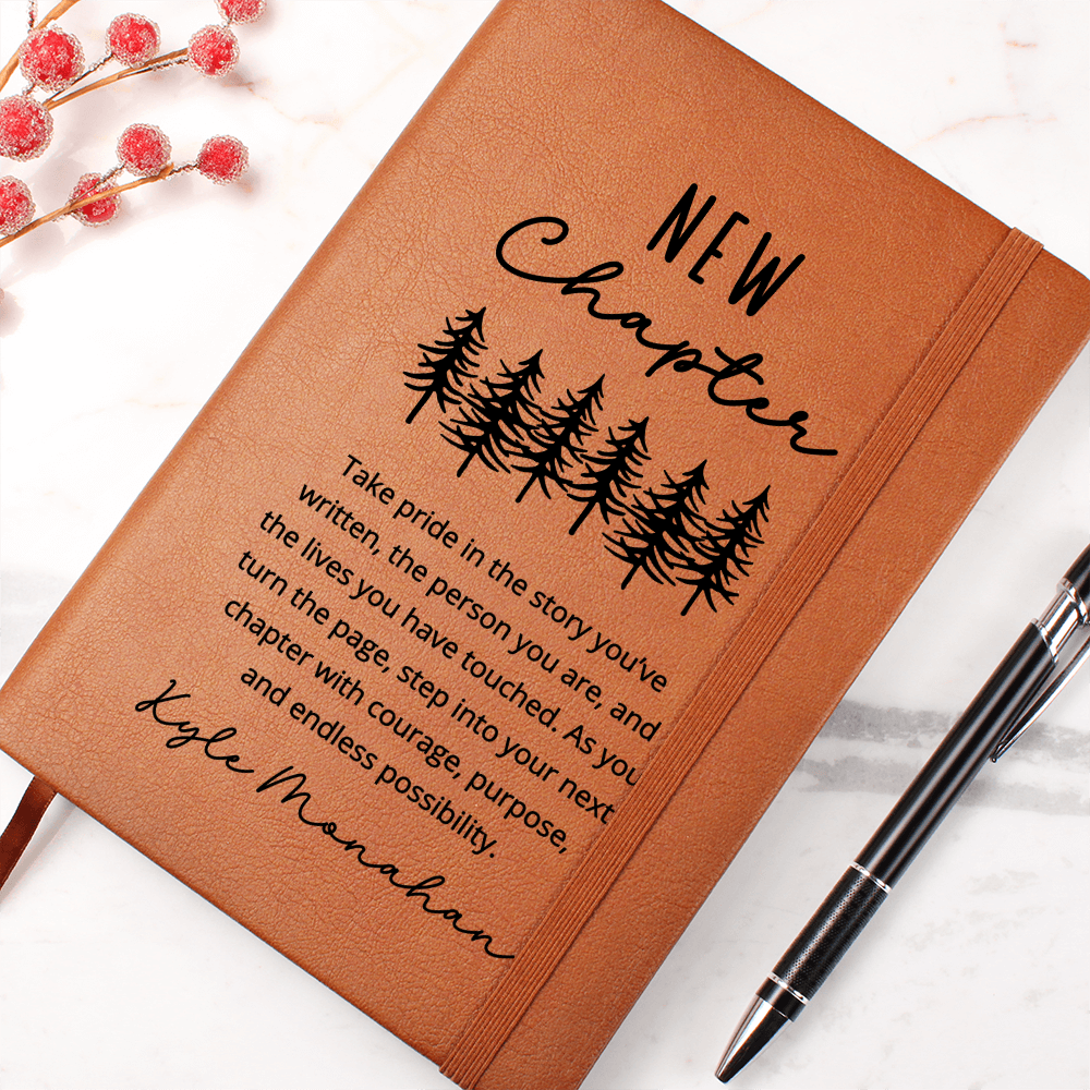 Custom New Chapter Journal Retirement Gift Retirement of Coworker Retirement Gifts for Women Coworker Nurse Retirement Corporate Gifts, Boss
