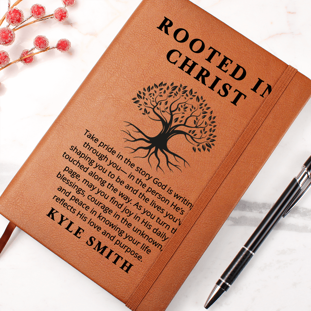 Rooted in Christ Personalized Journal – Christian Gift for Men and Women | Bible Study Notebook | Prayer Journal | Faith Devotional Book Him Her