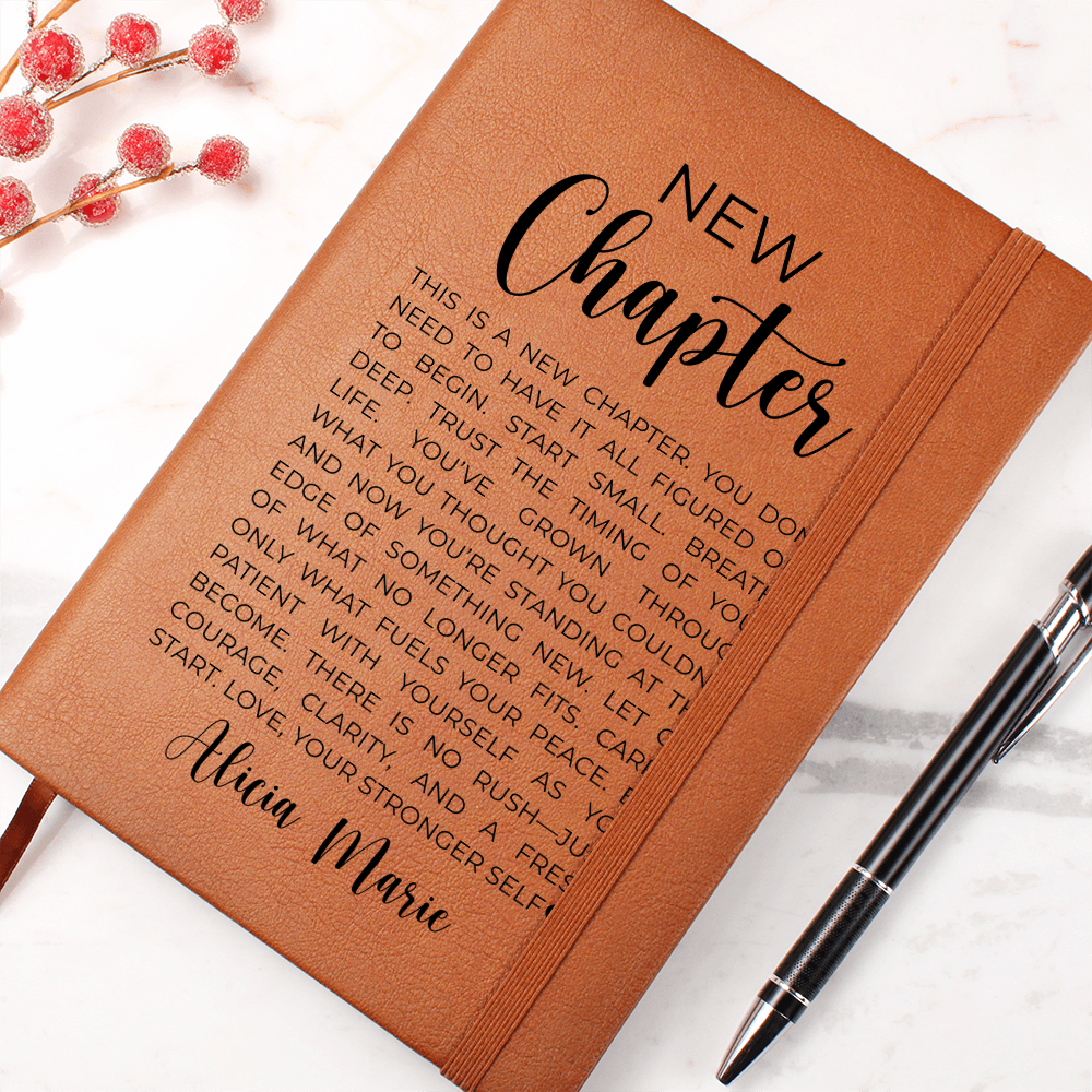 Custom Name Journal New Chapter Note To Self Motivational Mental Health Positive Inspirational Quotes, Love yourself Recovery Gift