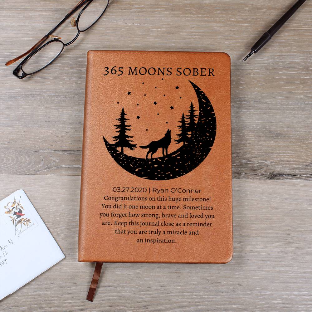 Personalized Sobriety Gift for Him or Her | 365 Moons Sober