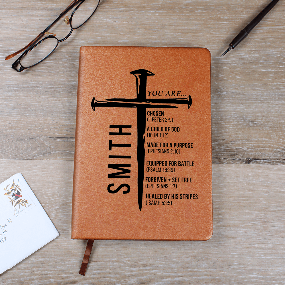 Personalized Christian Journal for Men, Bible Journal Notebook, Religious Gift, First Communion Gifts, Pastor Gifts, Retirement, Birthday Gifts
