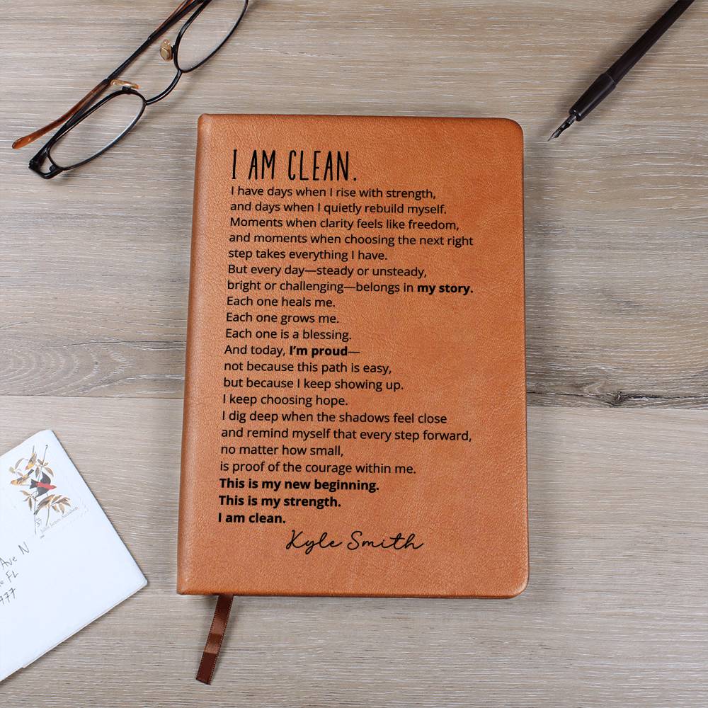 Personalized Name Clean Recovery Journal