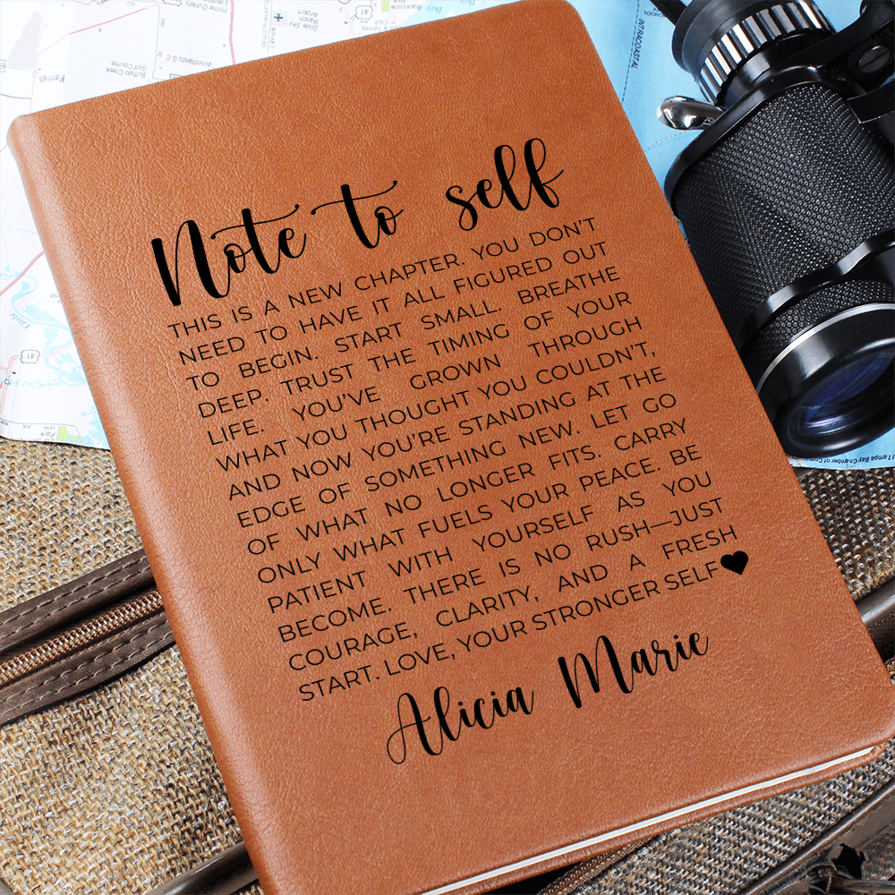 Custom Name Encouragement Gift Fresh Start, Mental Health Gratitude Journal, Anxiety Relief Diary, Self Love Inspirational Gifts for Her New Chapter