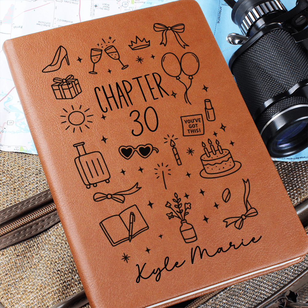 Chapter 30 Birthday Gift for Friend – Custom Journal for Her – 30th Birthday Keepsake – Personalized Gift for Best Friend Turning 30