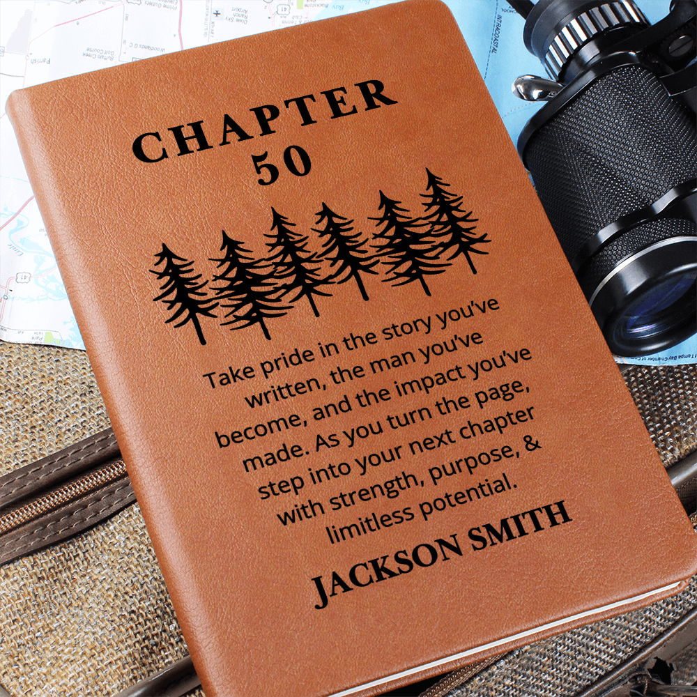 50th Birthday Gift Turning Fifty Notebook, 50 Years Old Gift for Him, 50th Birthday Gift for Friend  Brother Best Husband Coworker Name Journal