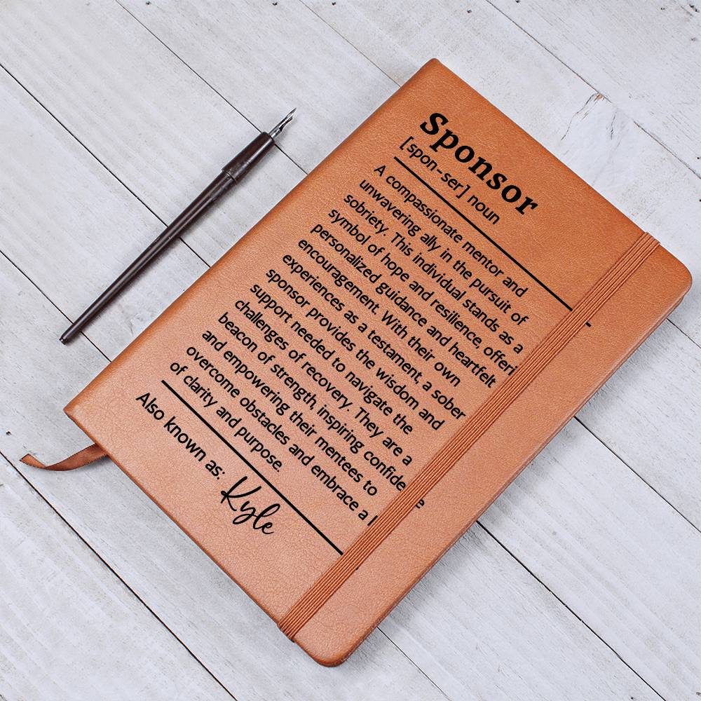Sobriety Gift for Sponsor Sober Gifts | Sober Friend Sober Encouragement Journal