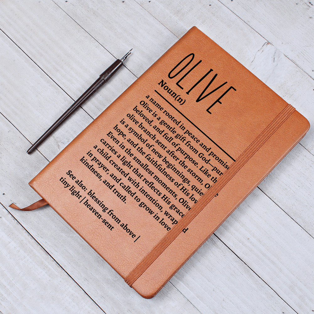 Christian Baby Name Meaning Journal – Personalized Name Definition Gift for Baby Boy or Girl – Custom Baptism, Dedication, or First Birthday Keepsake