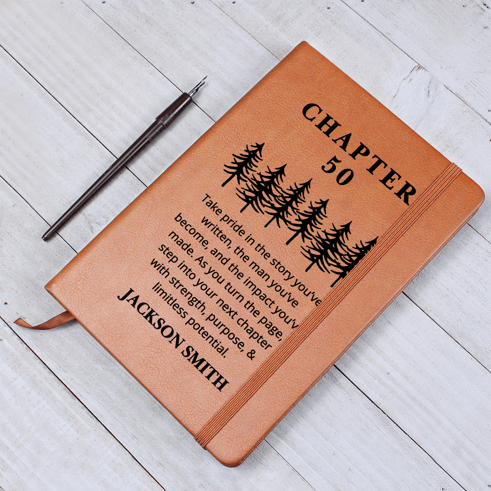 50th Birthday Gift Turning Fifty Notebook, 50 Years Old Gift for Him, 50th Birthday Gift for Friend  Brother Best Husband Coworker Name Journal