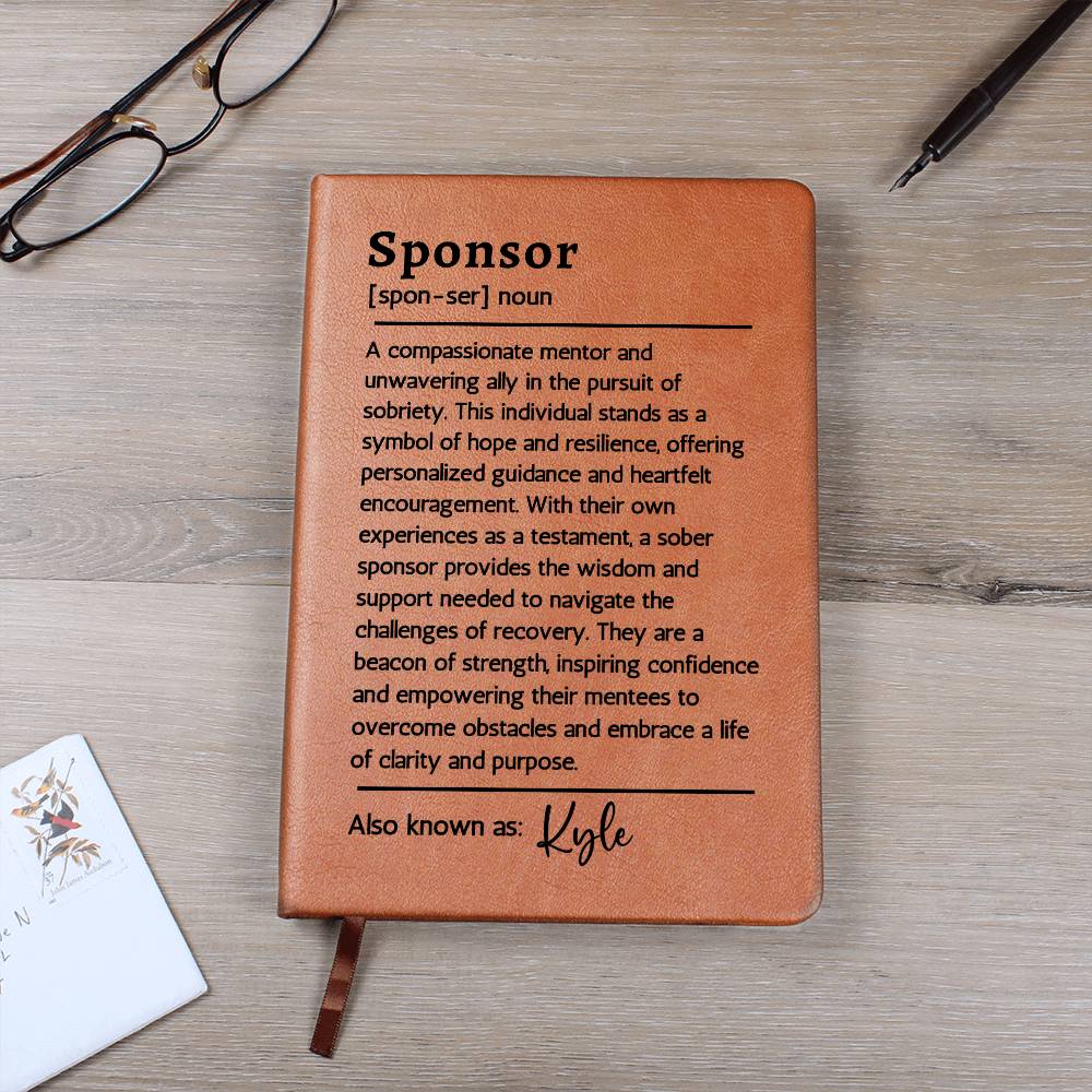 Sobriety Gift for Sponsor Sober Gifts | Sober Friend Sober Encouragement Journal