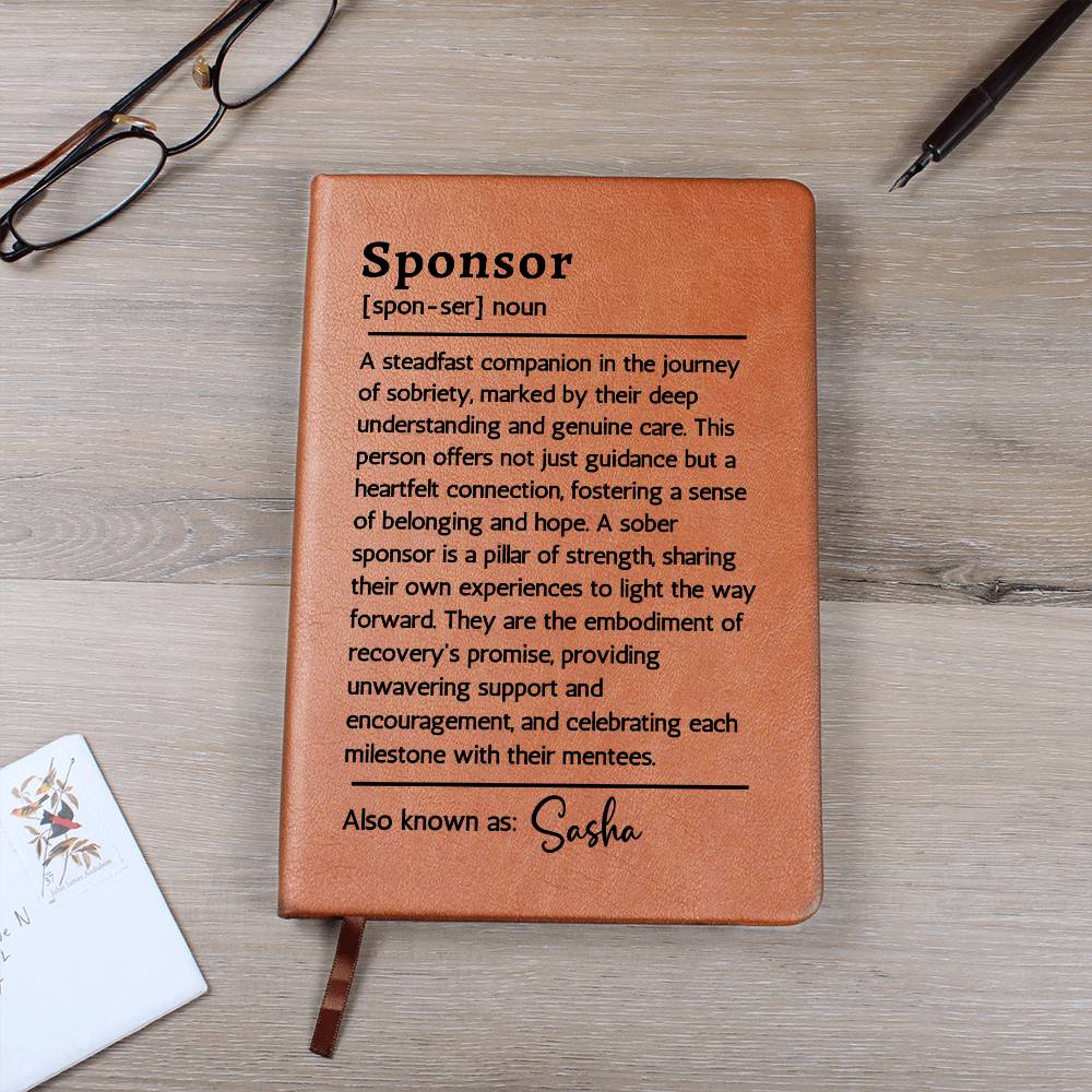 Custom Sponsor Gift from Sponsee | Sobriety Gift, Sober Anniversary Gift, Sober Birthday Recovery Gift for Him or Her