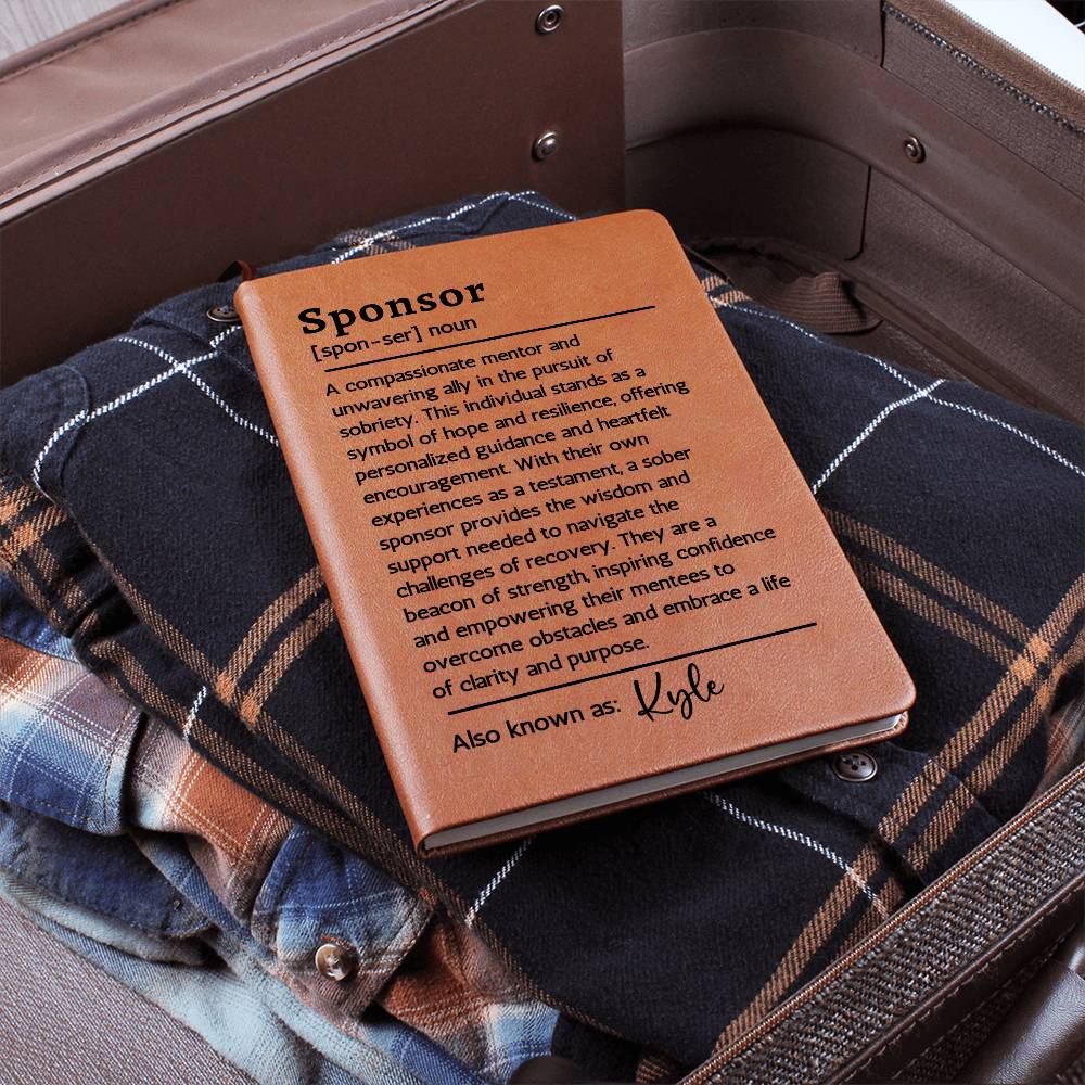 Sobriety Gift for Sponsor Sober Gifts | Sober Friend Sober Encouragement Journal