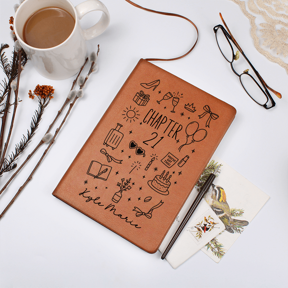 Chapter 21 Birthday Gift for Friend – 21st Birthday Journal for Her – Custom Keepsake Notebook – Gift for Best Friend Turning 21