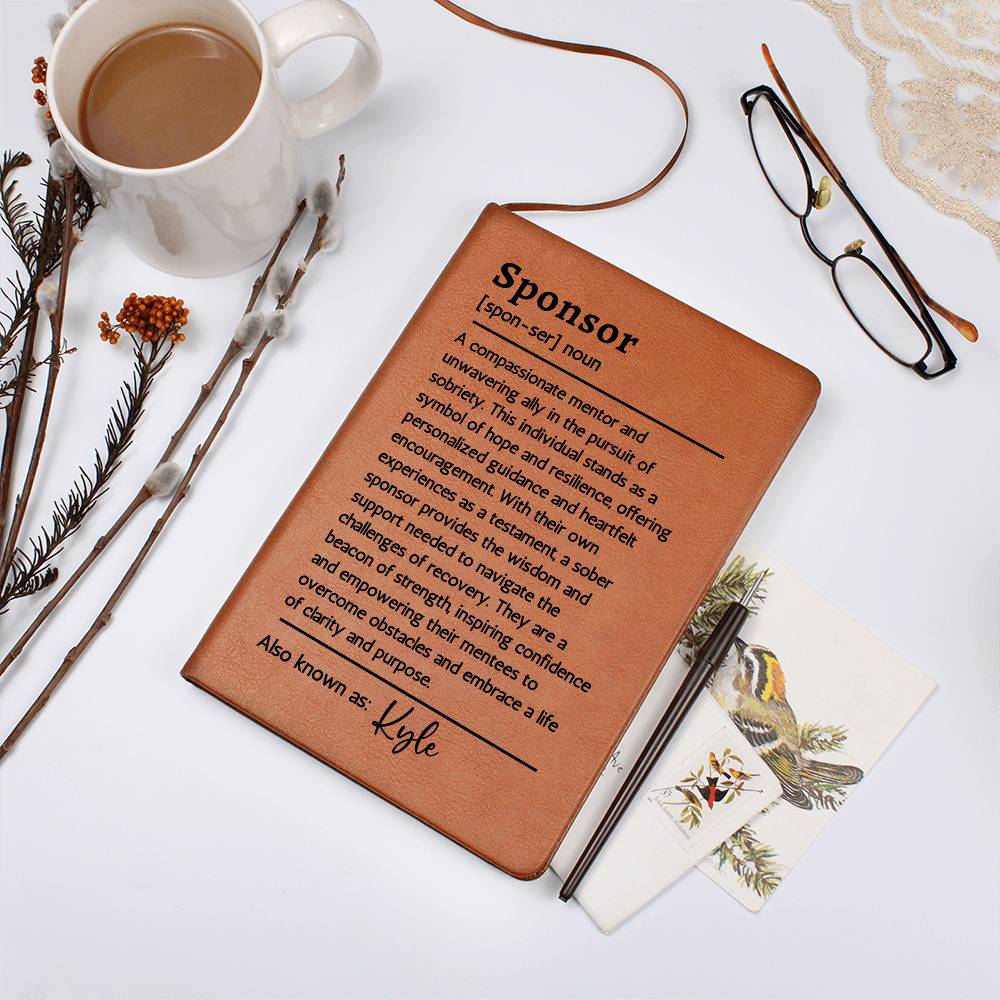 Sobriety Gift for Sponsor Sober Gifts | Sober Friend Sober Encouragement Journal