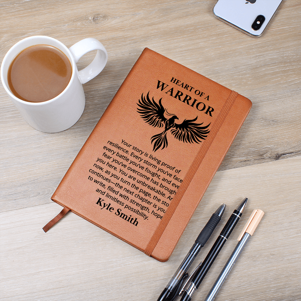 Warrior Journal Personalized Name Notebook for Him or Her | Recovery Gift, Sobriety Gifts, Sober Anniversary Encouragement Gift