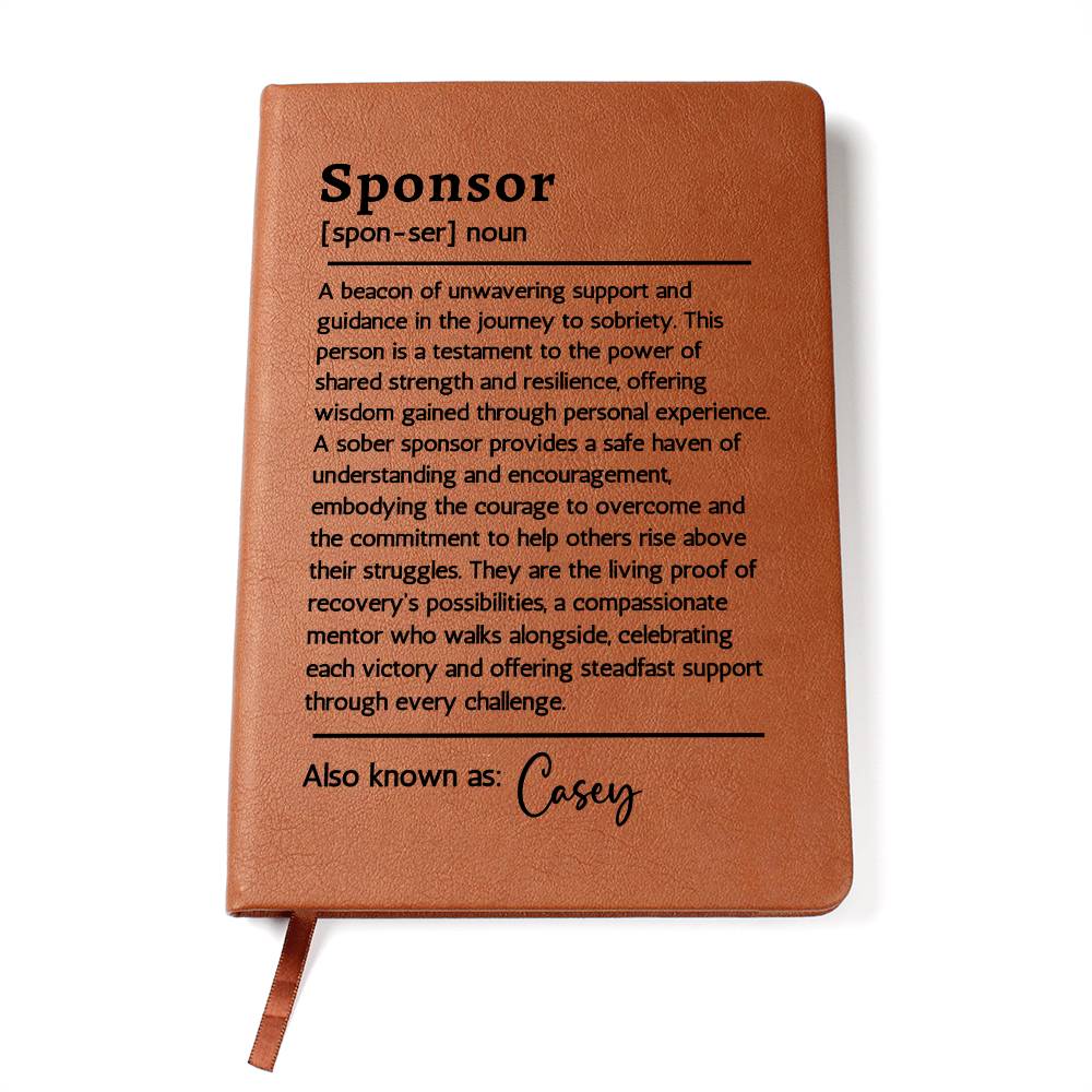 Sponsor Gift from Sponsee Gifts | Personalized Sobriety Gift | Soberversary Gifts