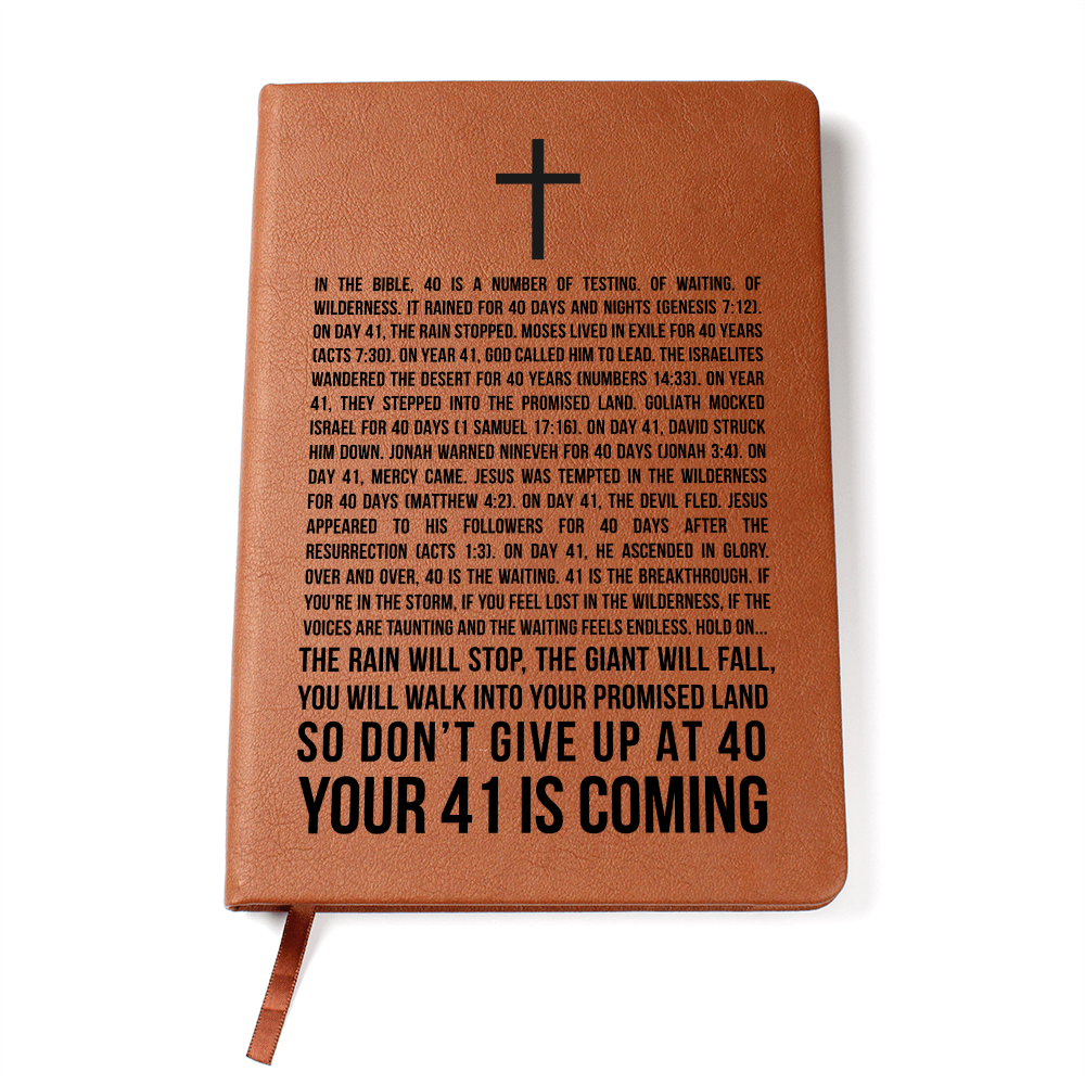 41 is Coming - Scripture Encouragement Gift - 40 Days and Nights - God's Promises - Christian Gifts for Him or Her