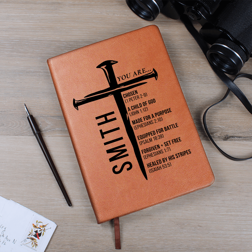 Personalized Christian Journal for Men, Bible Journal Notebook, Religious Gift, First Communion Gifts, Pastor Gifts, Retirement, Birthday Gifts