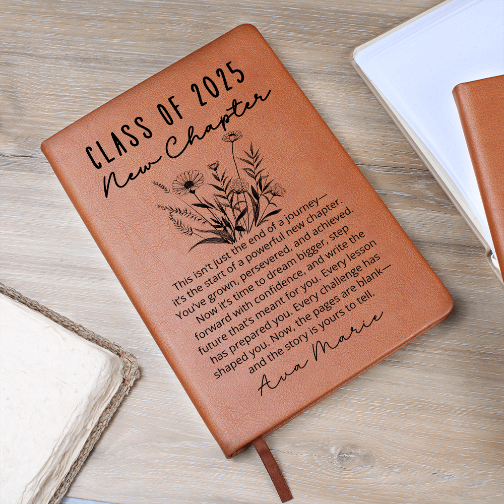 College Graduation Gift For Her, Personalized Journal Gift, Custom Notebook For Daughter, Niece, Graduation Keepsake, Class Of 2025 Gift