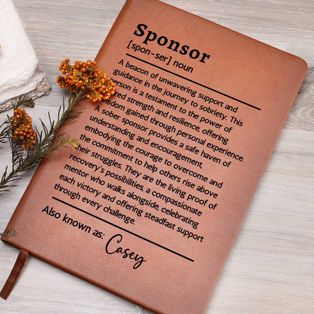 Sponsor Gift from Sponsee Gifts | Personalized Sobriety Gift | Soberversary Gifts