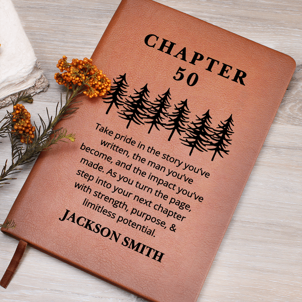 50th Birthday Gift Turning Fifty Notebook, 50 Years Old Gift for Him, 50th Birthday Gift for Friend  Brother Best Husband Coworker Name Journal