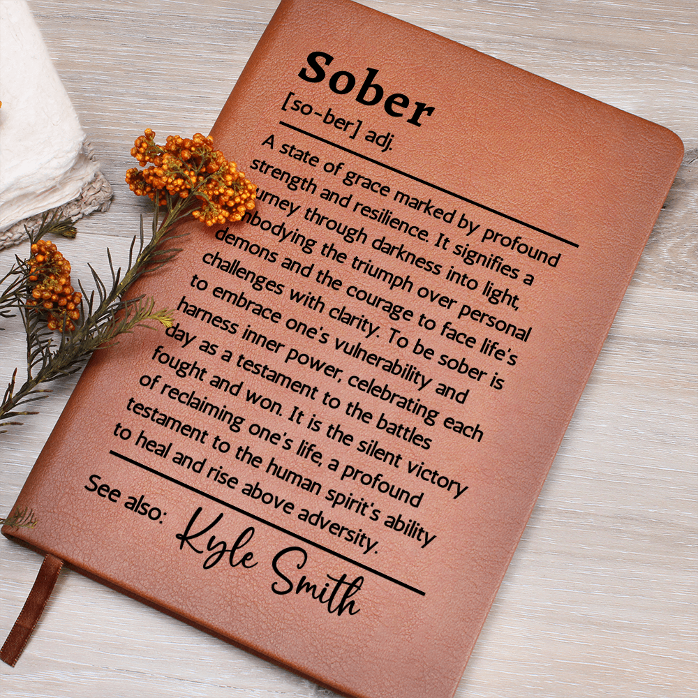 Custom Sober Journal Encouragement Gift Sobriety Gift for Sponsor Sponsee Sober Birthday Sober Friend Normalize Sobriety Days Sober 1 Year Sober