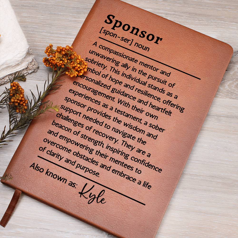 Sobriety Gift for Sponsor Sober Gifts | Sober Friend Sober Encouragement Journal