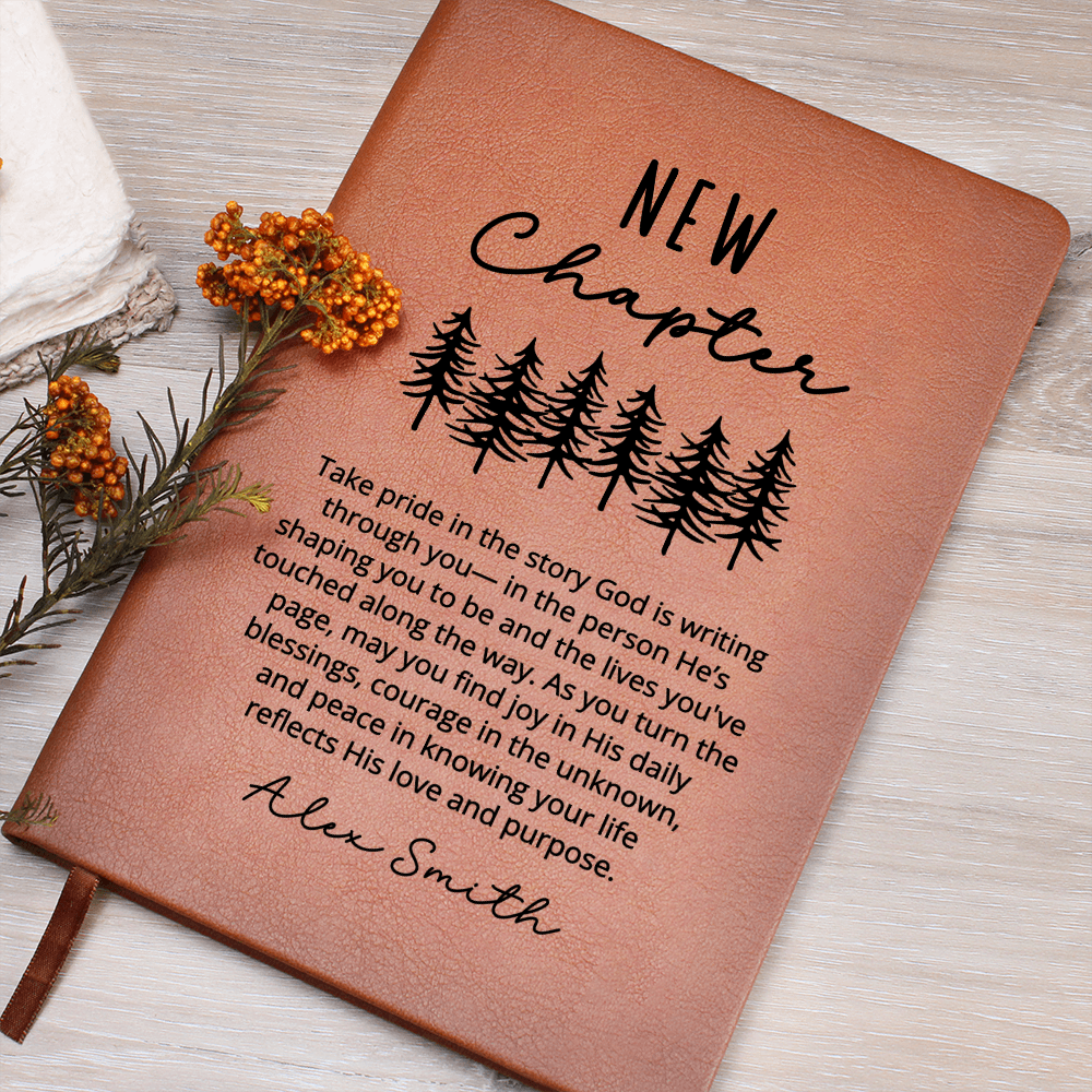 Personalized Faith Journal, Christian Gift Prayer Notebook, Encouragement Gift, Bible Verse Journal, New Chapter Gift Baptism Gifts