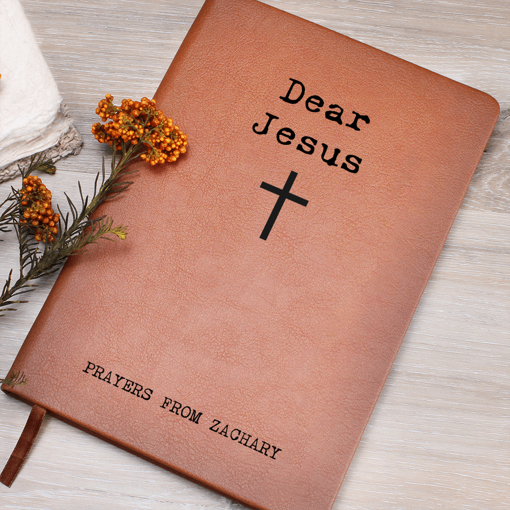 Dear God Personalized Prayer Journal- Custom Prayer Notebook Christian Gift Journal Prayer Diary Gifts for Men Dad Gift for Son Faith Journal