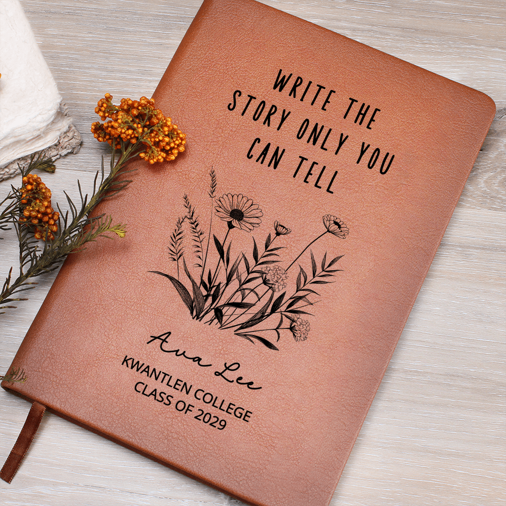 Personalized College Graduation Hardcover Journal, Gift for Students, Custom Personalized Journal With Name and School, Journal Notebook