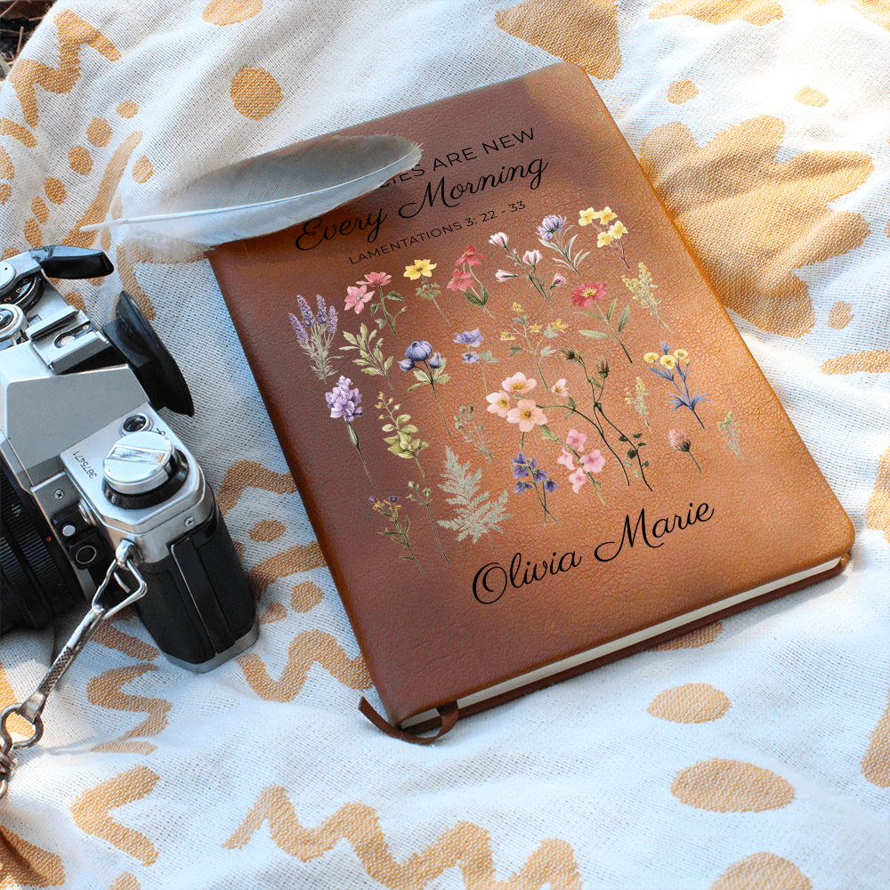 Personalized Name Gift for Her Gratitude Journal Christian Gifts Bible Study Notebook Custom Journal Bible Verse Gifts