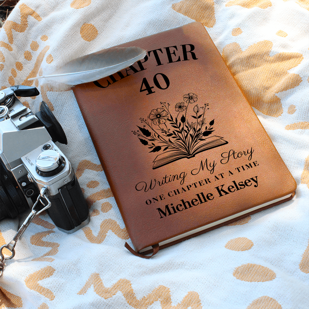 Personalized Name Journal Forty Birthday Gift Best Friend Milestone Birthday Gift, Friend Birthday, 40th Birthday, New Chapter Journal