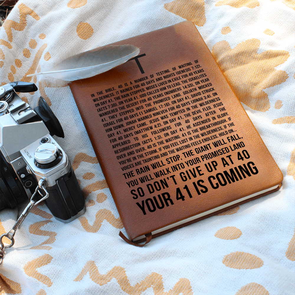 41 is Coming - Scripture Encouragement Gift - 40 Days and Nights - God's Promises - Christian Gifts for Him or Her
