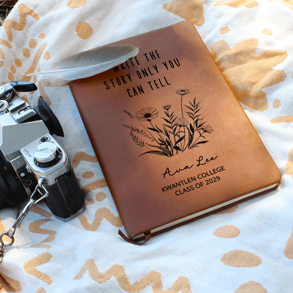 Personalized College Graduation Hardcover Journal, Gift for Students, Custom Personalized Journal With Name and School, Journal Notebook