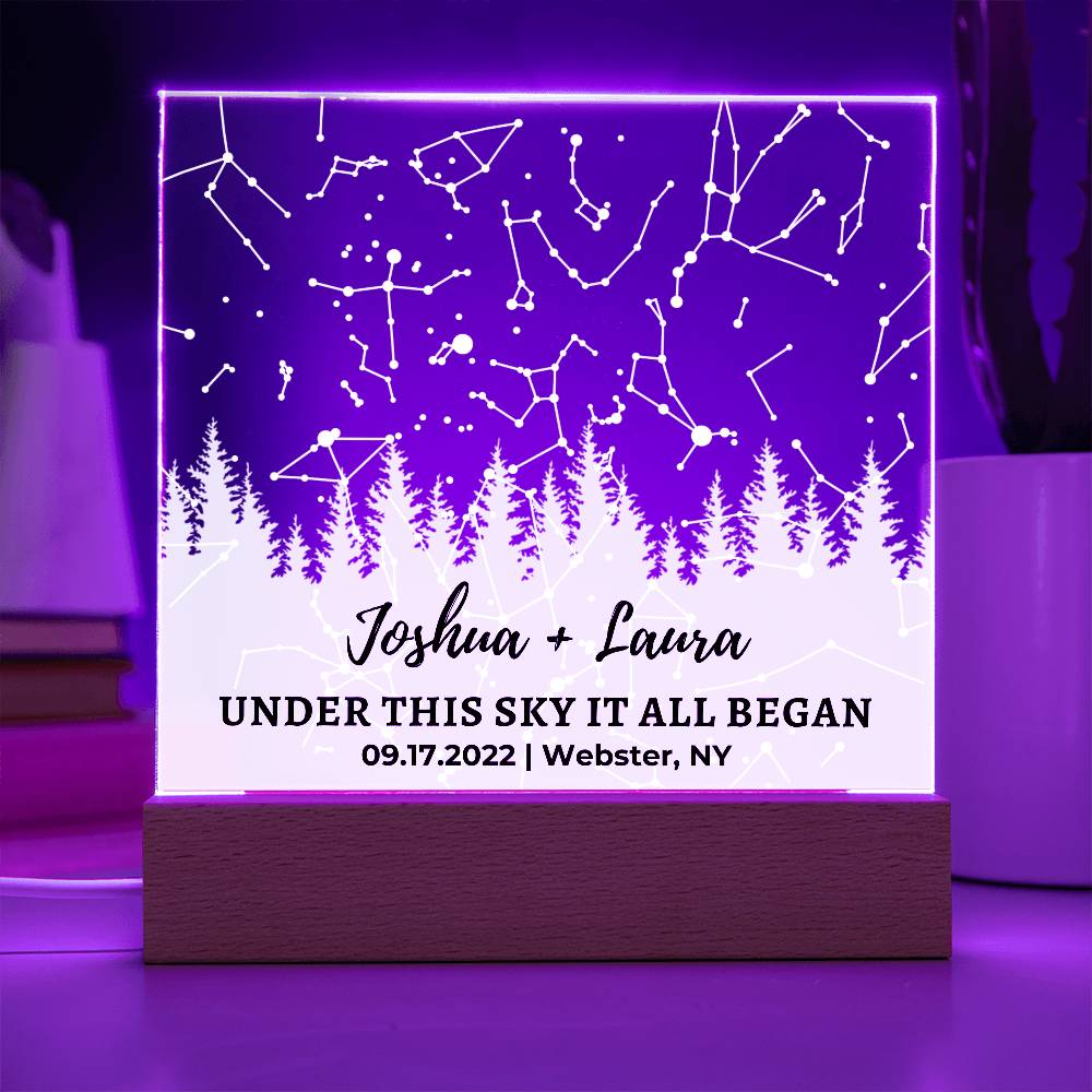 Personalized Star Map for Couple | Wedding Gift for Couple, Anniversary Gift for Husband or Boyfriend Gifts