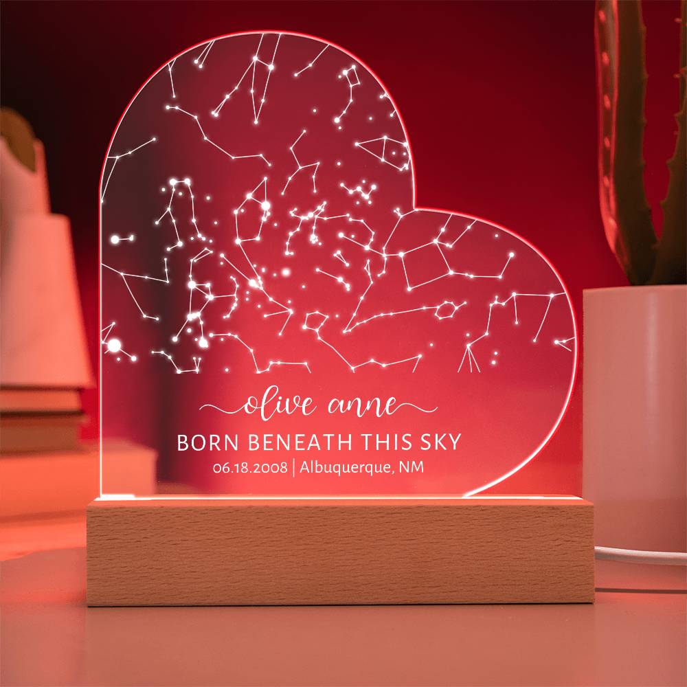 Personalized Mother Daughter Gift Custom Star Map By Date Night Light Personalised Mother Daughter Gift for Daughter