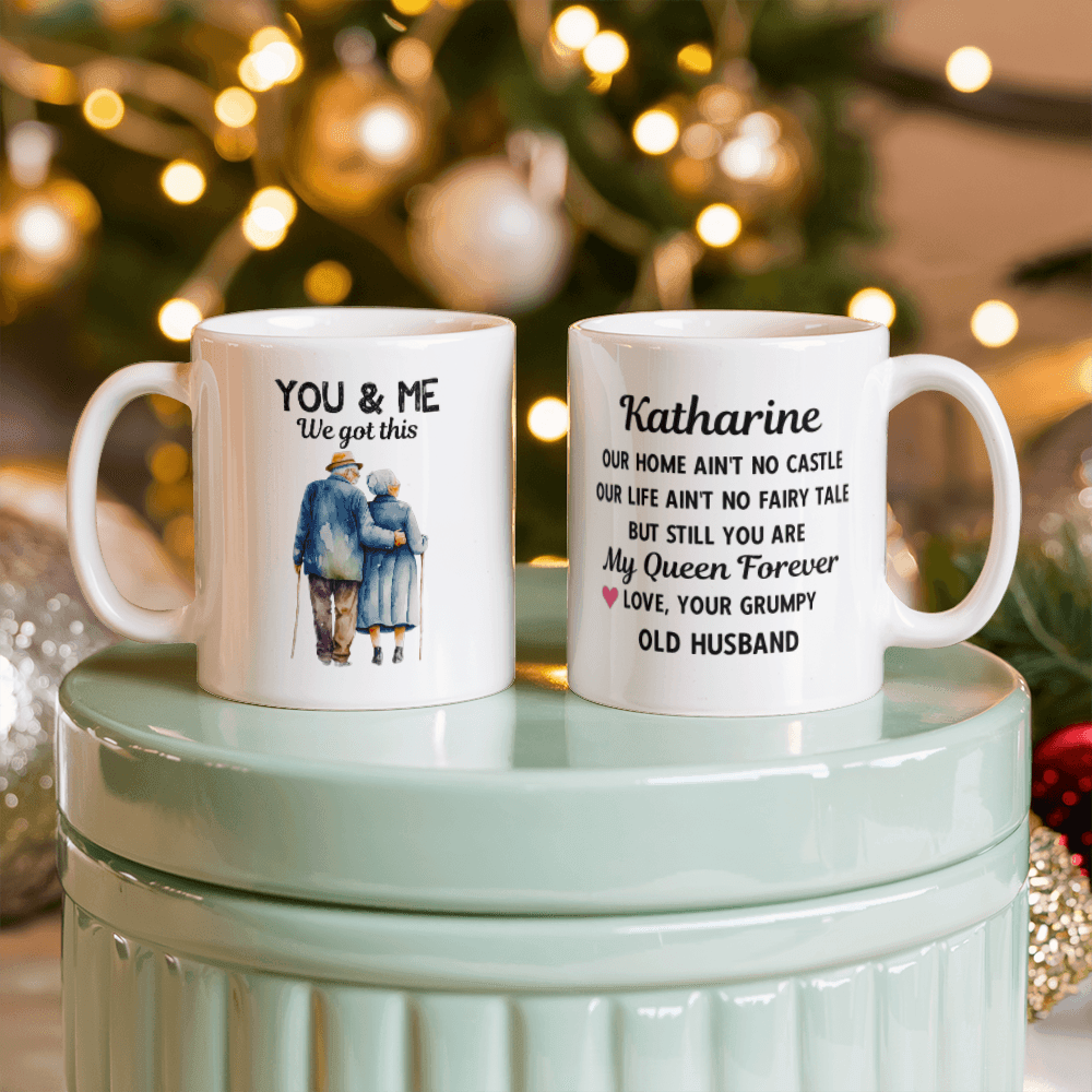 Personalized Mug Gift for Wife from her Grumpy Old Husband