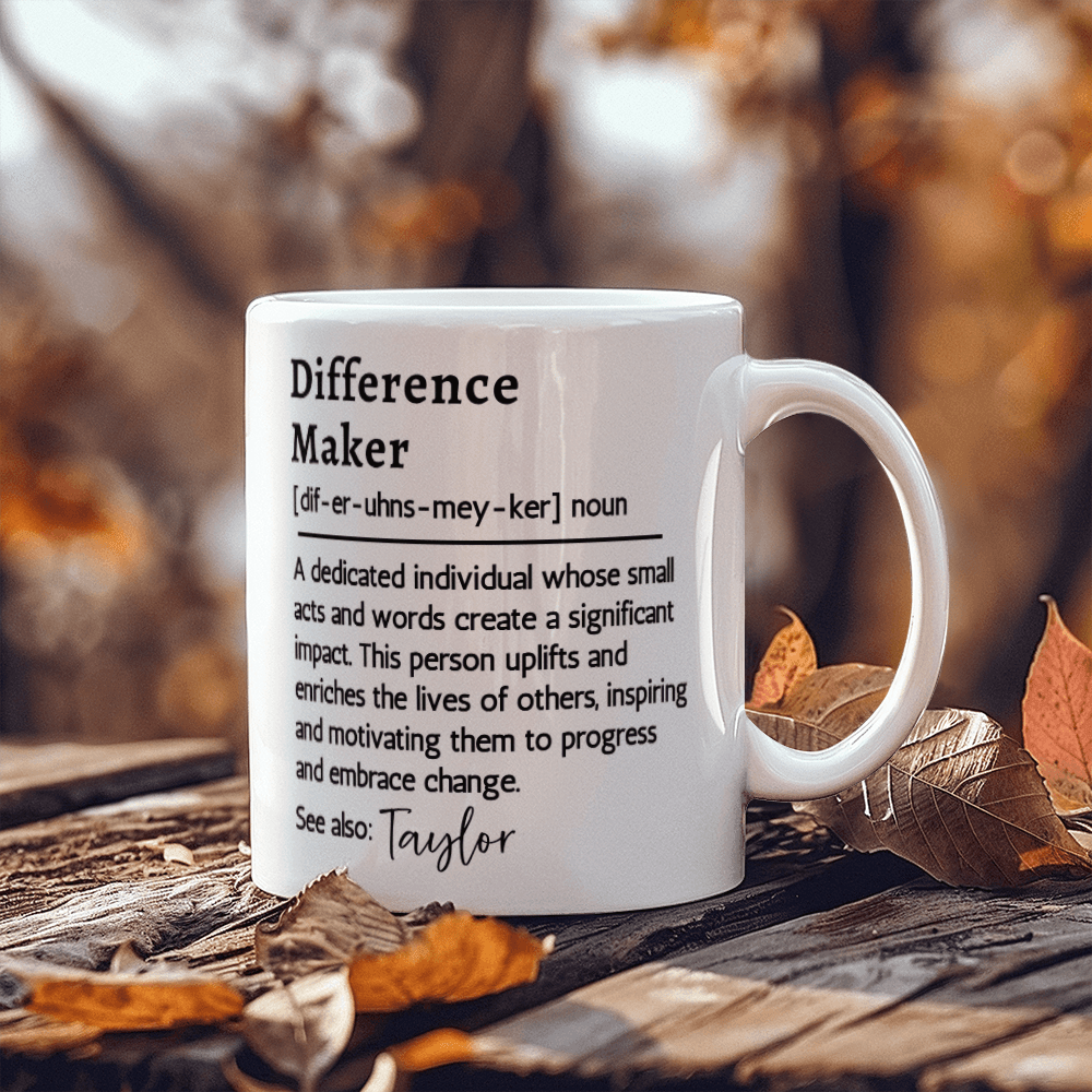 Custom Name Difference Maker Mug