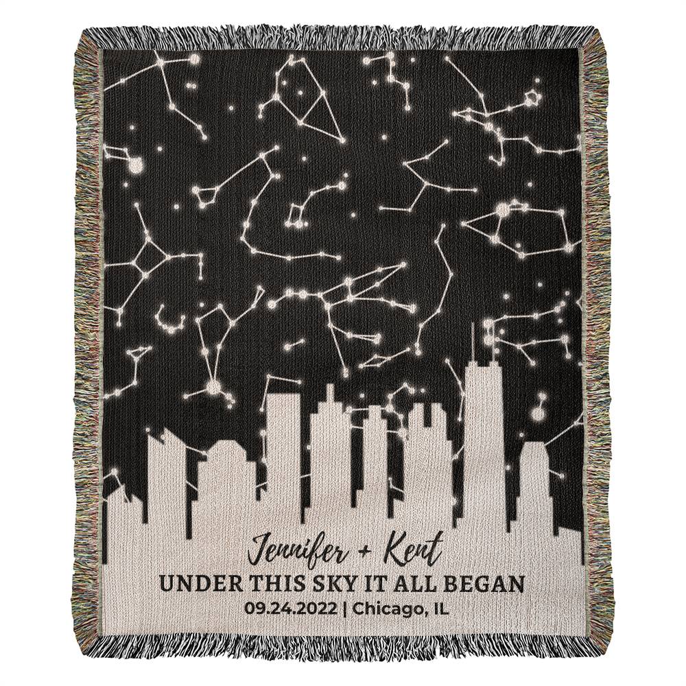 Custom Night Sky Star Map Anniversary Gift for Husband Gift Wedding Day Gift for Him Wedding Gift Engagement Gift Couple Under This Sky