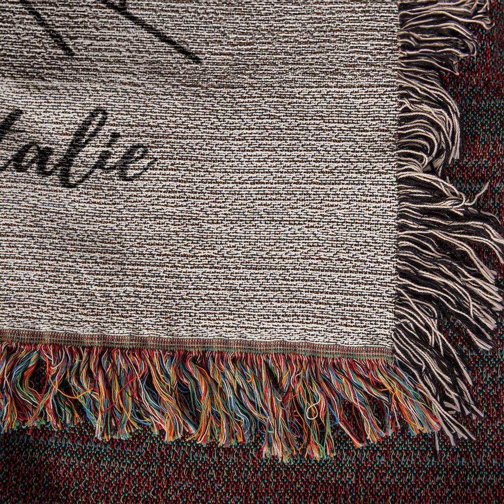 Personalized Wedding Gift for Couple Custom Name and Date Blanket