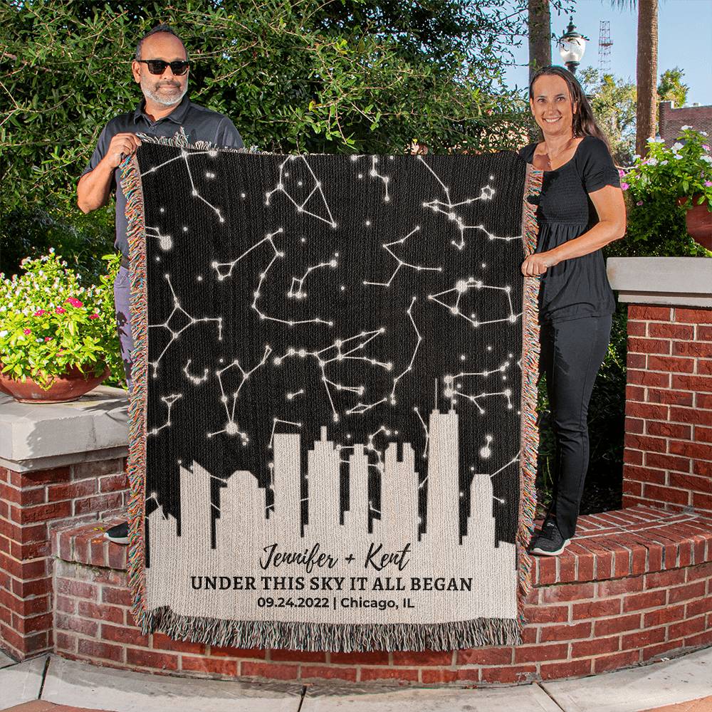 Custom Night Sky Star Map Anniversary Gift for Husband Gift Wedding Day Gift for Him Wedding Gift Engagement Gift Couple Under This Sky