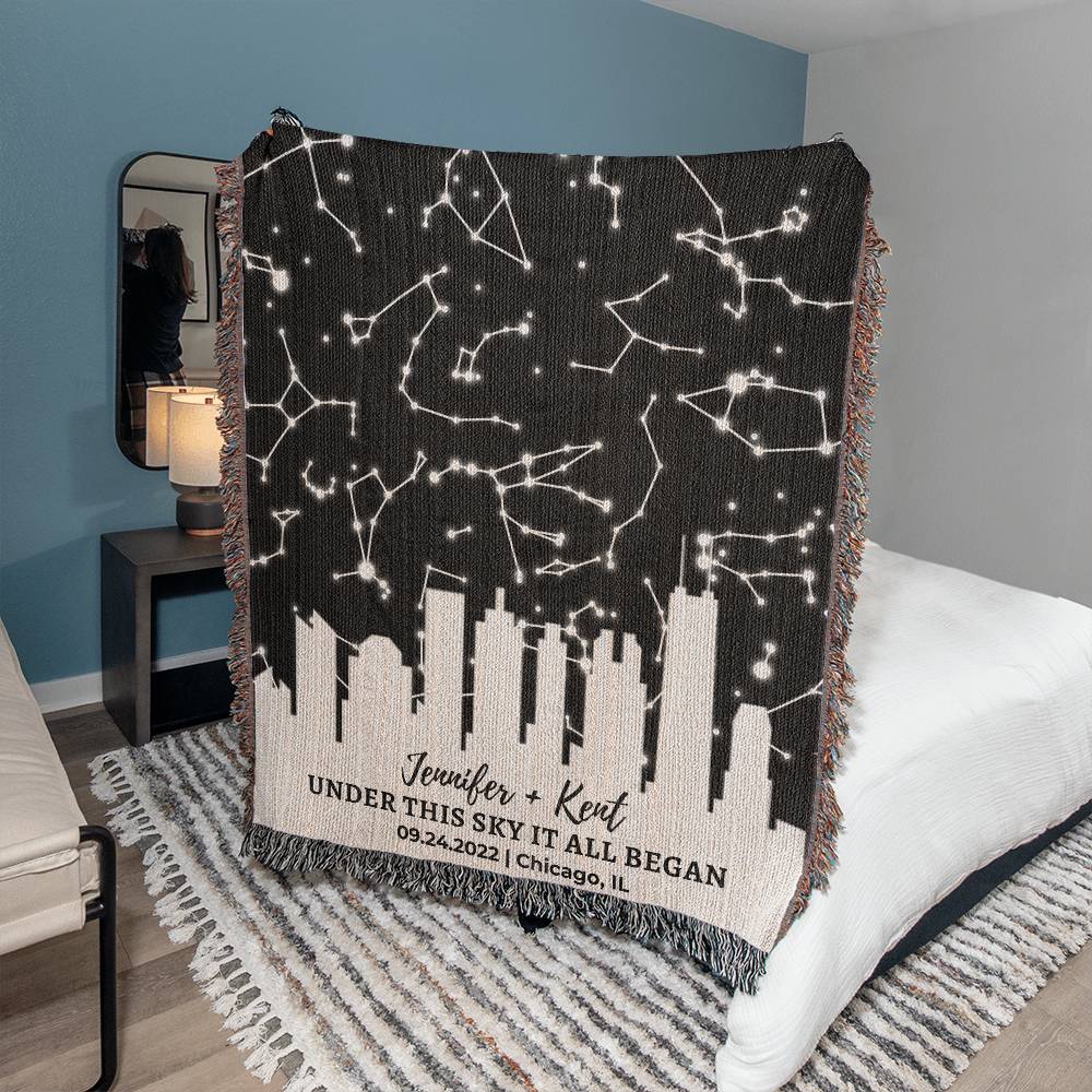 Custom Night Sky Star Map Anniversary Gift for Husband Gift Wedding Day Gift for Him Wedding Gift Engagement Gift Couple Under This Sky