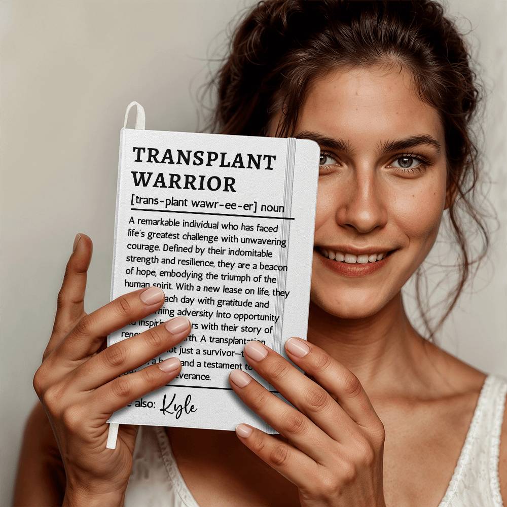 Transplant Warrior Journal | Transplant Anniversary Gift | Transplant Survivor Organ Transplant Gift