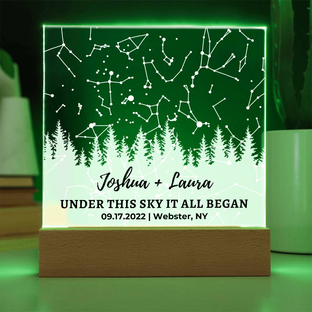 Personalized Star Map for Couple | Wedding Gift for Couple, Anniversary Gift for Husband or Boyfriend Gifts