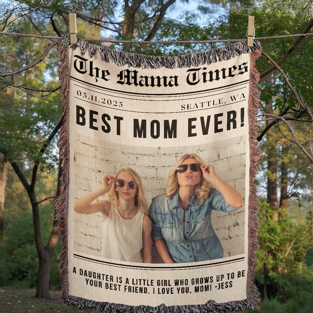 Photo Blanket Personalized Gift for Mom from Son Daughter Mom Gift from Kids Appreciation Gift for Daughter In Law Mothers Day Gift Mother's Day Gift