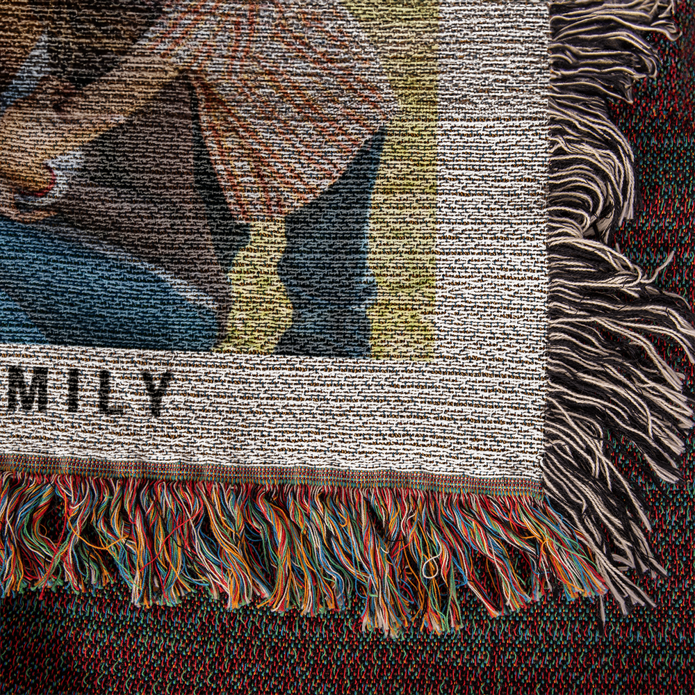 Personalized Family Photo Blanket Custom Gift for Mother's Day Father's Day Anniversary Birthday Gift for Him or Her Gift for Husband Wife