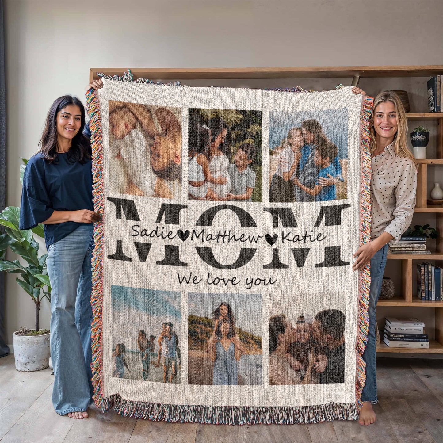Personalized Photo Blanket, Mother Gifts,Birthday Gift for Mom,Mum Gift from Daughter,Mother's Day Gift,Best Mom Ever,Mom Christmas Gift